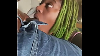 African Babe Gives A Blowjob During A Business Meeting