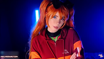 Asuka Langleys Slarviga Orala Och Creampie I Evangelion -