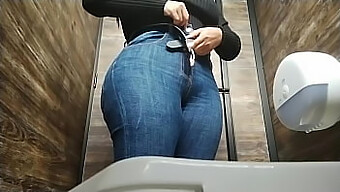 Milf Caught On Camera Peeing In The Hospital Restroom