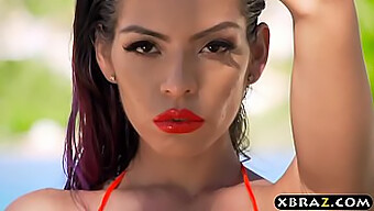 Busty Yurizan Beltran Enjoys Rough Anal Sex In Pool