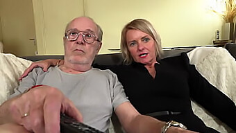 Robin Wood'S Video: An Old Husband Watches His Wife With Three Men With Big Penises