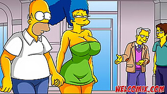 Hentai-Video Med Simpsons-Tema Med En Sexig Milf