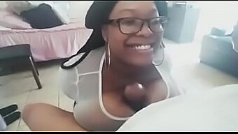 Huge Ebony Breasts Lead To Explosive Orgasm