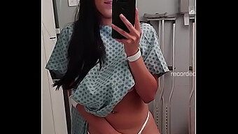 Young Woman Nearly Gets Caught Pleasuring Herself In Hospital Isolation