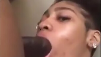 Amateur Babe Gives Blowjob To Huge Black Cock